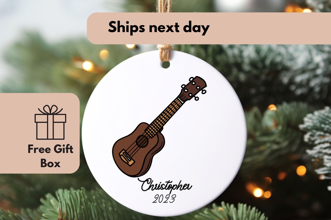 Ukulele Ornament Bauble Gift Teacher Music Musicians Etsy