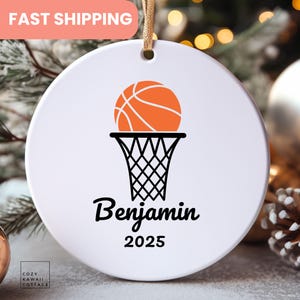 basketball Ornament, basketball gift, basketball lover, personalized basketball ,  personalized ornaments, basketball Bauble, sports