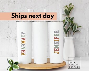 pharmacy tumbler Tumbler, pharmacy technician, gift, student, graduation, gift ideas for pharmacist, pharmacy tech, travel cup