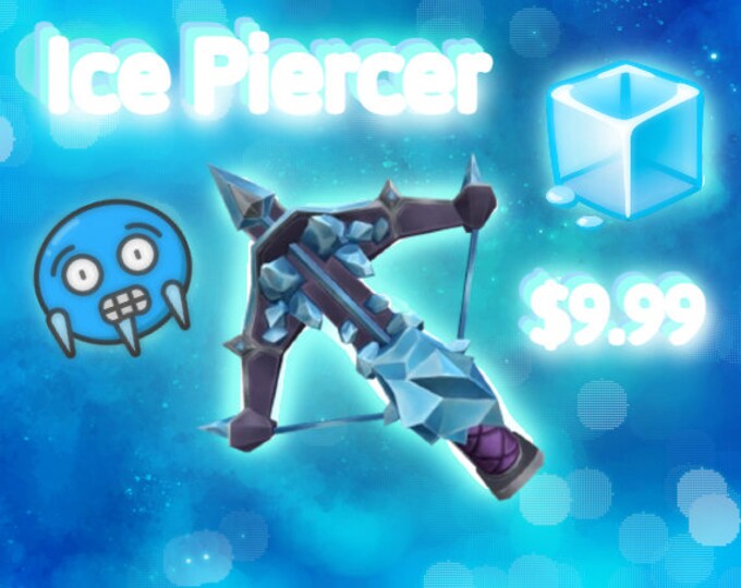 Roblox MM2 Ice Piercer Same Day Delivery Etsy