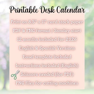 2026 Stackable Desk Calendar Gift, Transparent PNG Calendar, Printable ...
