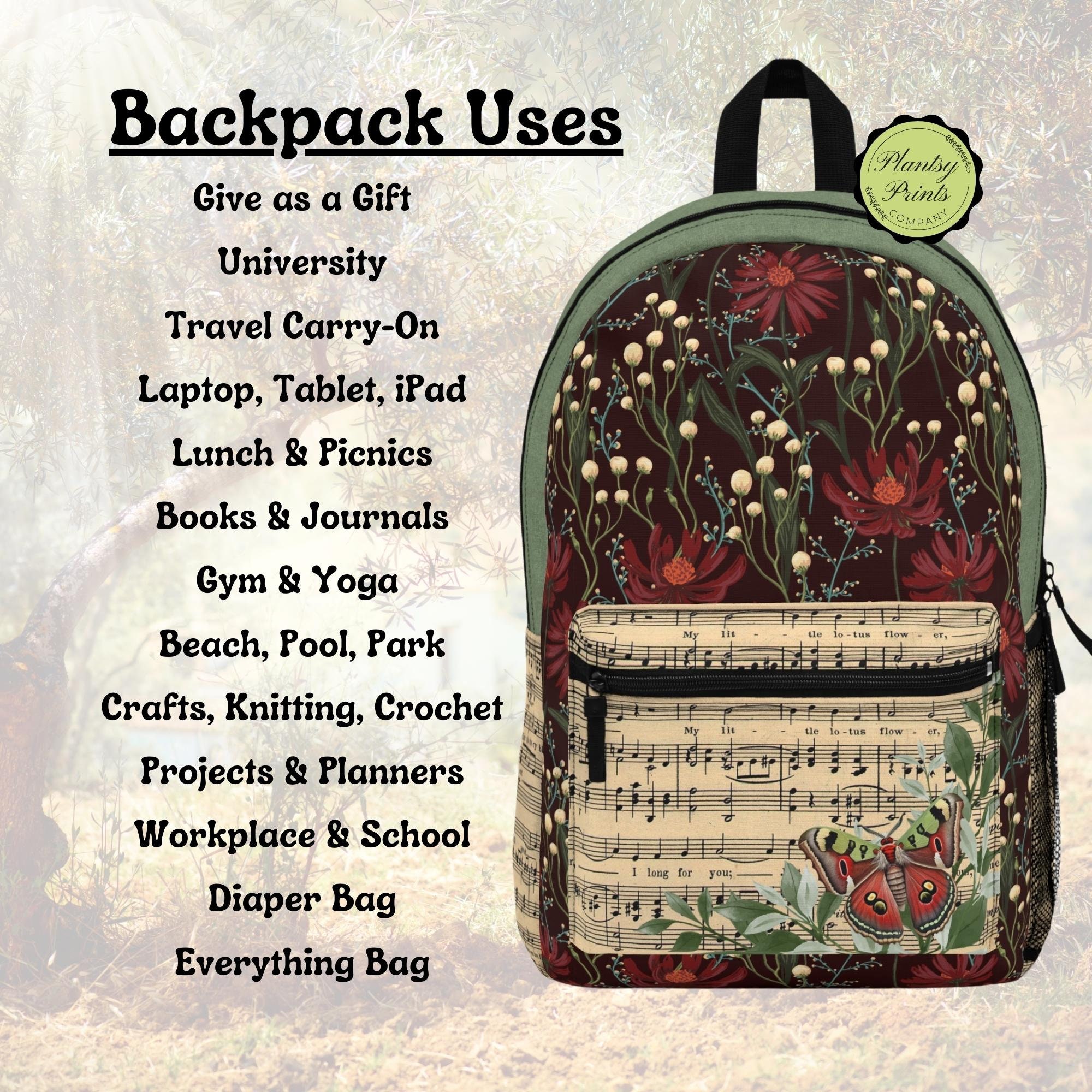 Aesthetic Backpack Cottagecore Aesthetic Laptop Backpack - Etsy