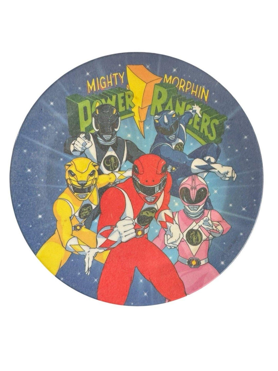 Mighty Morphin Power Rangers Vintage 1994 Melamine Dinner Plate 8