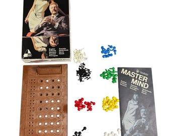 Jeu Vintage PRESS UPS Invicta 1974 - Ancêtre Du Mastermind - Complet Avec Règle - Occasion Bon état