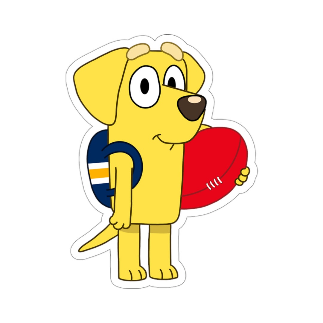 Muffin Bluey Peeker Bluey Muffin Decal Cartoon Car Decal Etsy