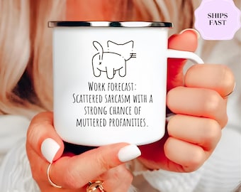 Funny Coworker Mug: No Crisis Allowed, Sarcastic Office Gift