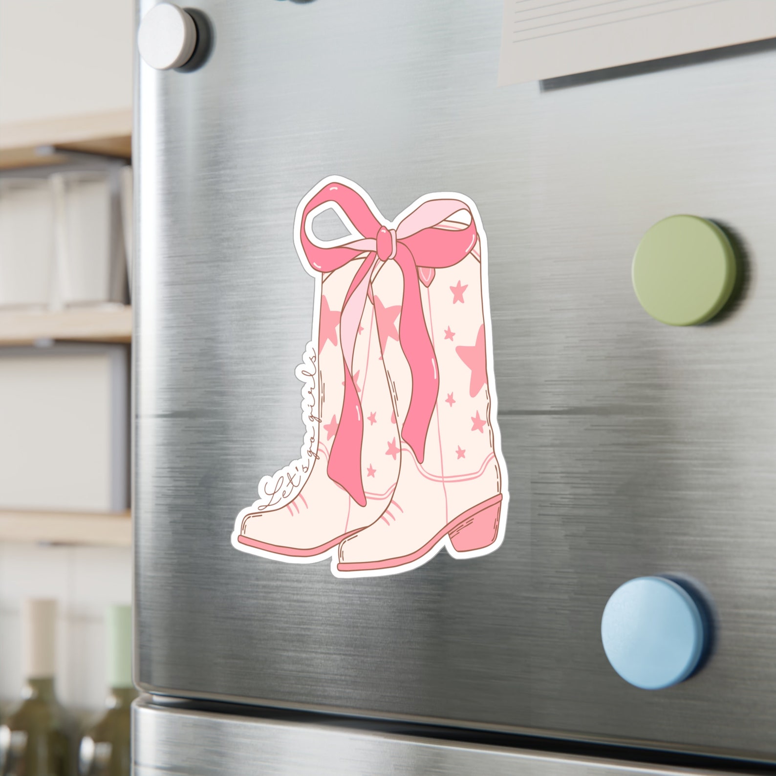 Pink Rodeo Sticker Cowgirl Boots Rodeo Pink Pastel Sticker Laptop Phone Decal Kindle ...