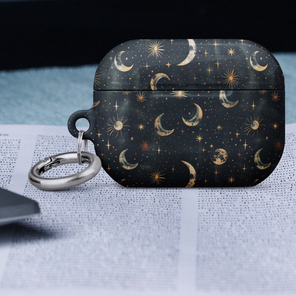 Moon Case for AirPods®, Celestial Moon, Case Gen 1 2 Pro Gift for Her, AirPods Case 2nd Generation, Cute Airpods Case