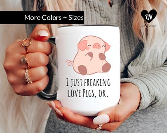 Pig Coffee Mug: Funny Pig Lover Gift