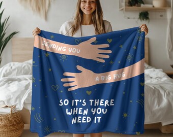 Get Well Gift Blanket: Custom Photo Collage, Thinking of You