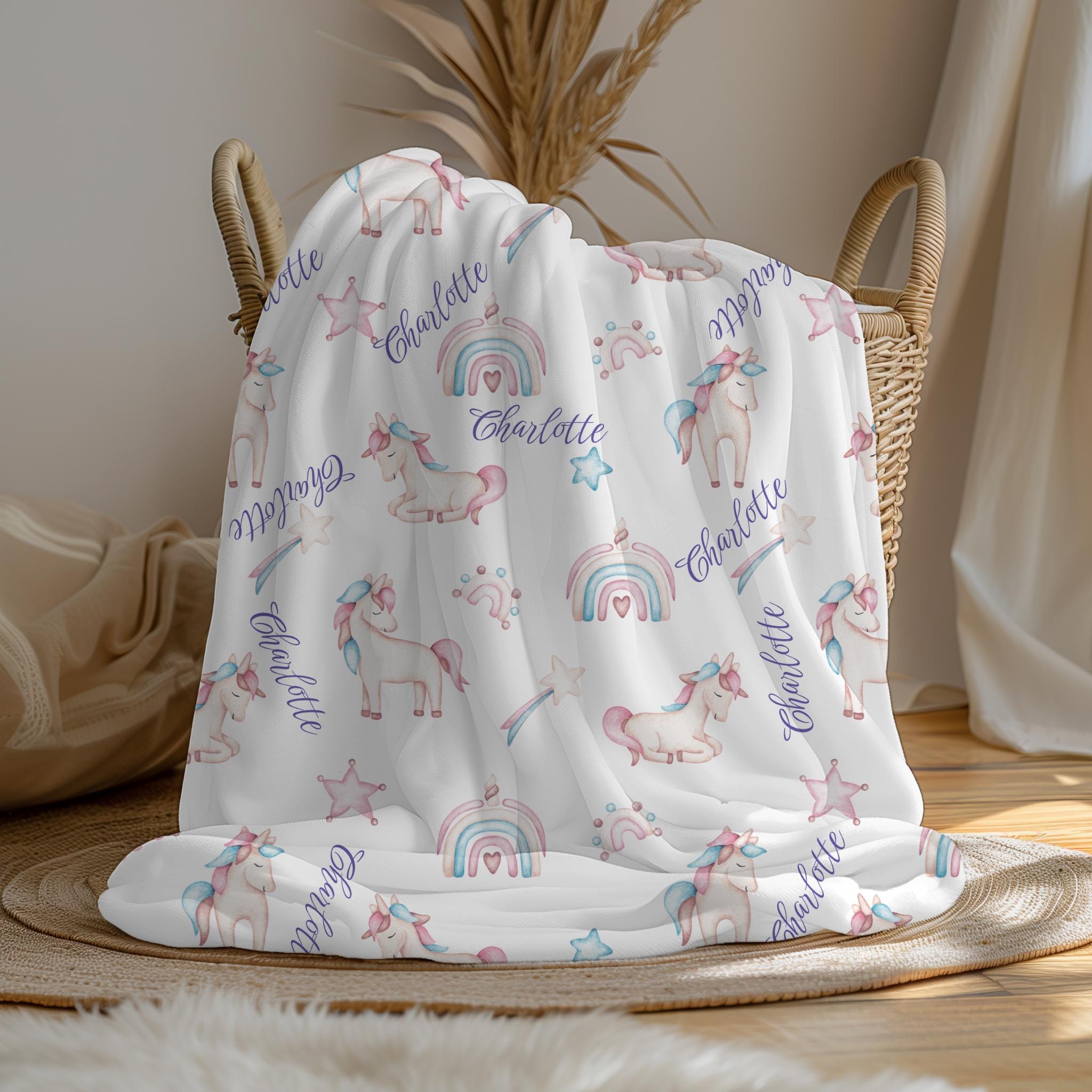 Vintage Unicorn Blanket Australia
