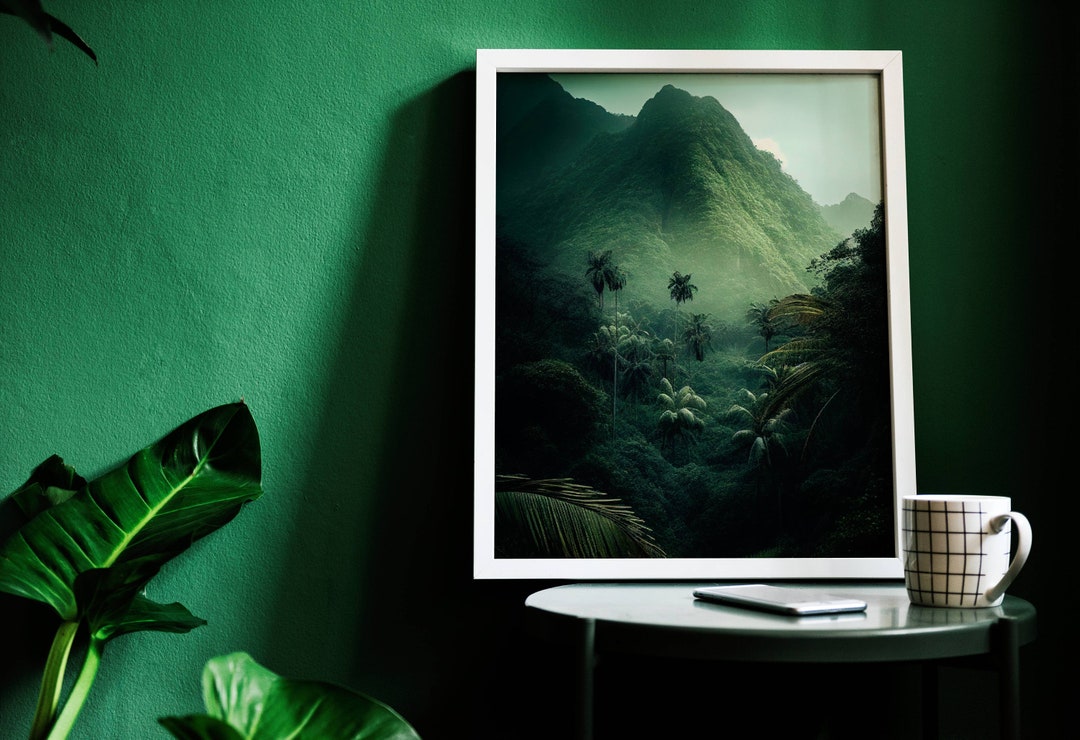 Jungle Decor, Printable Wall Art, Modern Home Decor, Jungle Wall Art