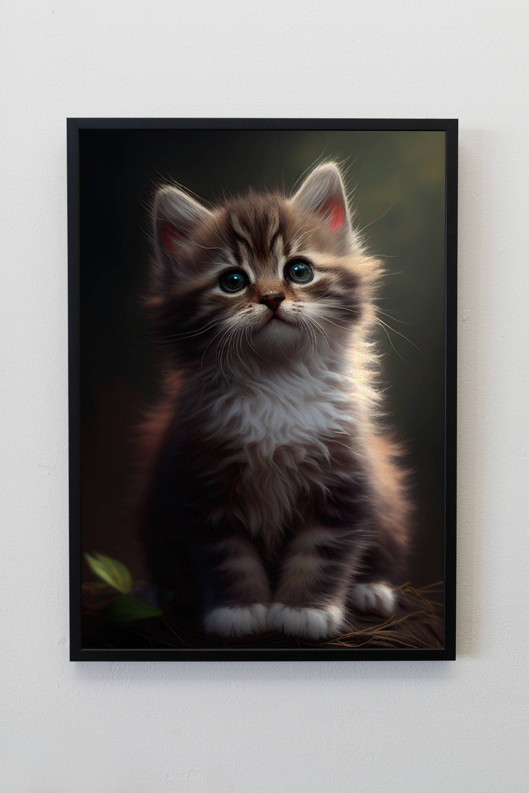 Kitten Decor, Printable Wall Art, Modern Home Decor, Kitten Wall Art