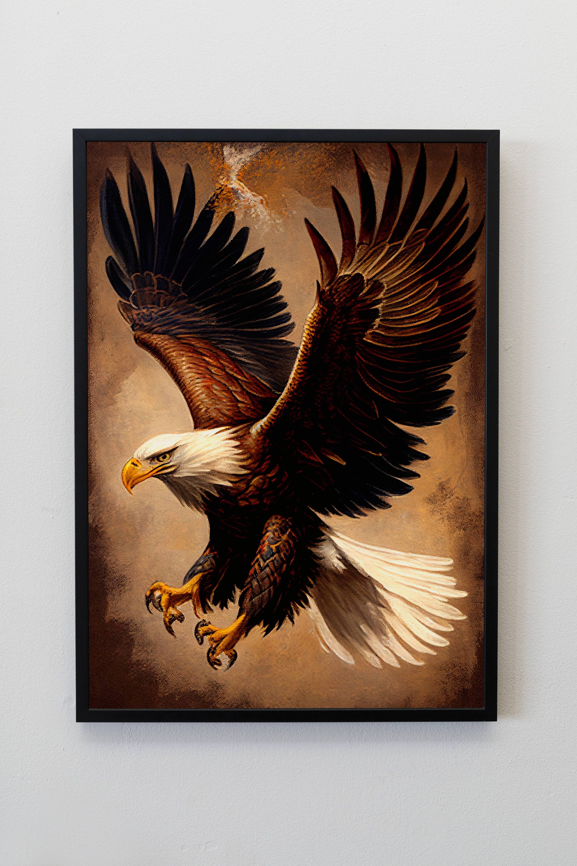 American Eagle Print, Printable Wall Art, Animal Art Print, Animal ...