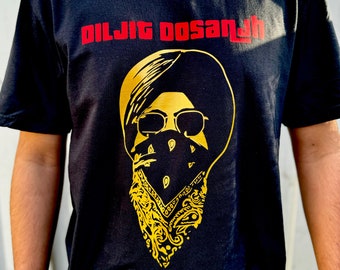 Diljit Dosanjh Custom Panjabi - T-Shirt Tee - Bandana