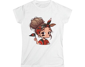 Women's Football Fan Softstyle Tee