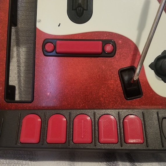 Set Di Pulsanti Di Ricambio Per Tasti Guitar Hero Per Wii (WT - Foto 2