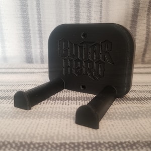 Guitar Hero Wall Mount - Vertical 3D Printed Wall Mount For GH Guitars