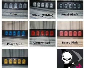 Botones de traste de resina personalizados para Guitar Hero (Les Paul, World Tour, GH5, Xplorer, Wii, 360, PS3, PS2, CRKD)