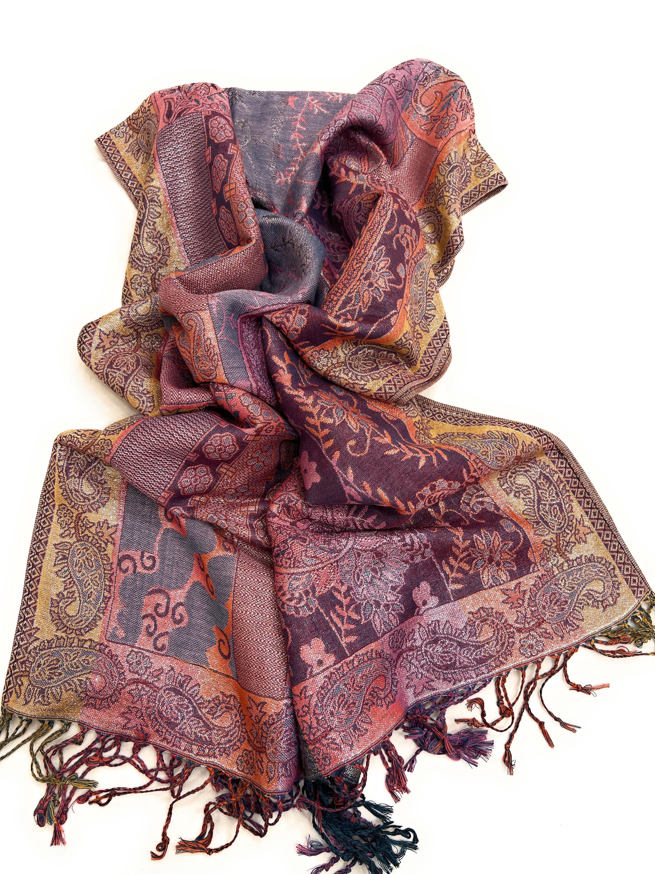 小物 paisley pattern long stole Paisley Stoles - Etsy