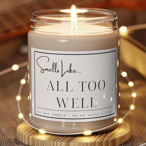 All Too Well Candle Gift For Aunt on Mother&#39;s Day or Birthday Soy Candle, 9oz