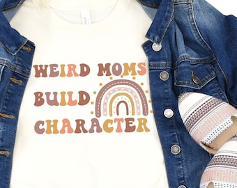 Camisa de personagem de construção de mães estranhas, camisa de mãe, presente engraçado de dia das mães, presente para esposa, camisa engraçada de mãe, presentes para mulheres