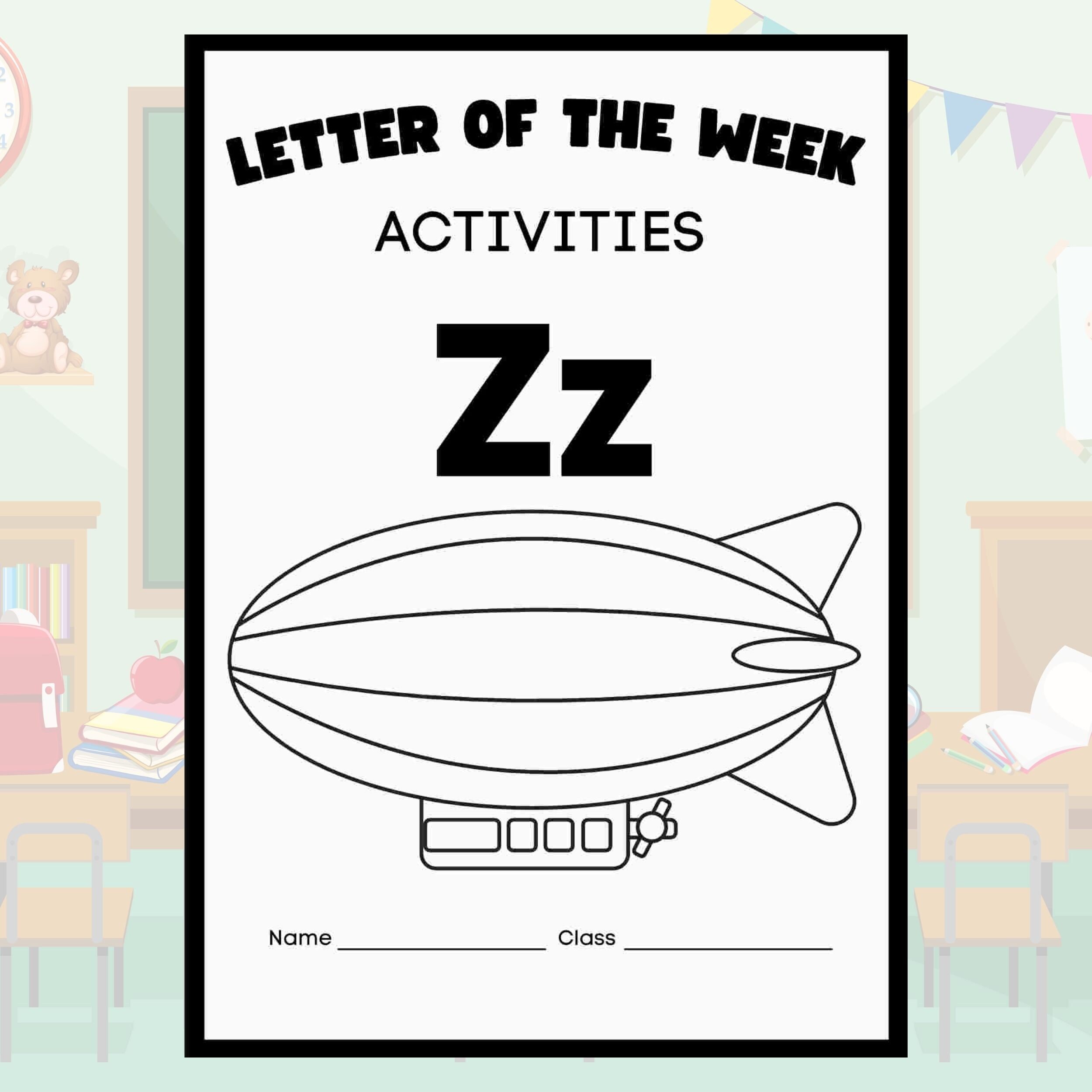 Letter of the Week Worksheets Printable, Preschool Curriculum, Alphabet ...