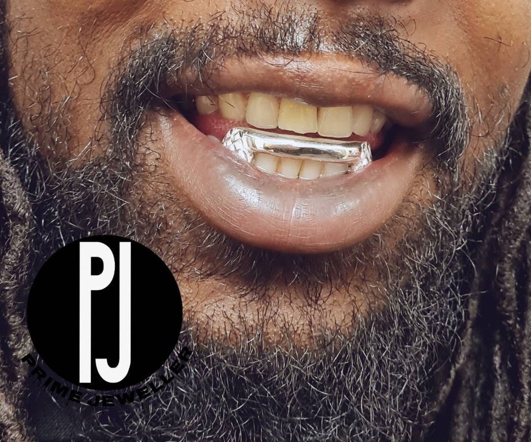 6 Set Solid Bar and Two Pineapple Fangs grillz Etsy