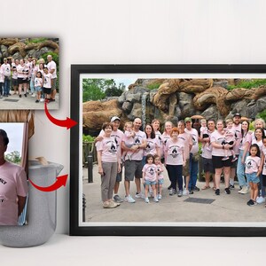 COMBINE PHOTOS - Add Deceased Loved One to Photo Add Person Custom gift and memorial Gift for Dad Mom Memorial Gift for Dad Mom Digital File