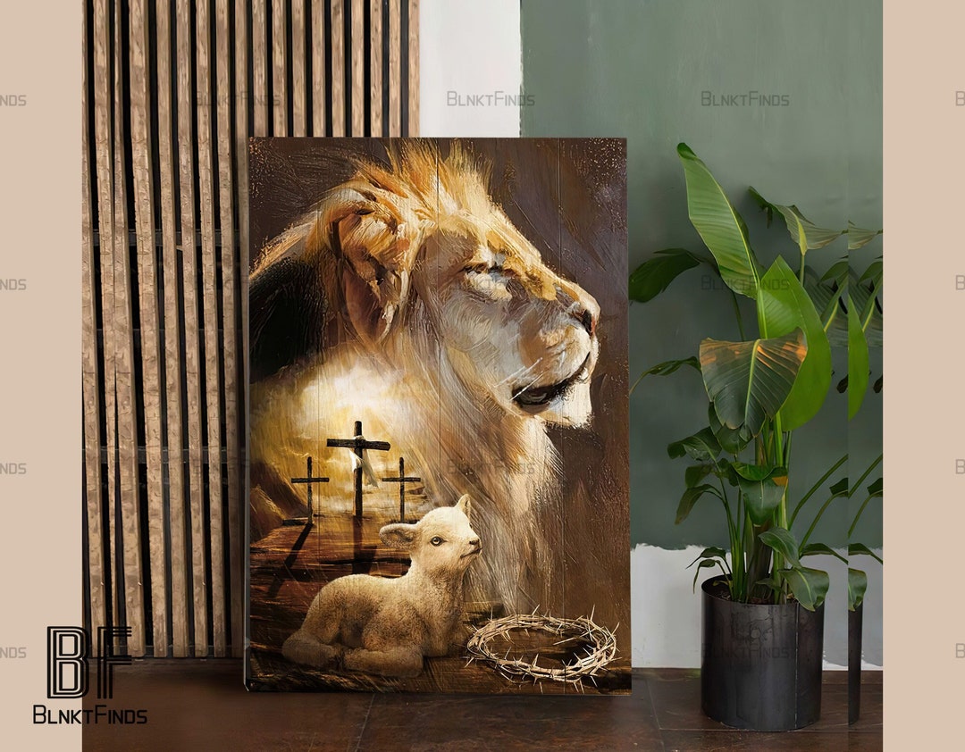 The Lion of Judah Agape Love Canvas