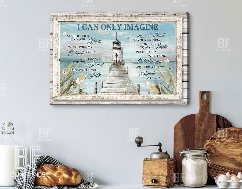 I Can Only Imagine Canvas Window Frame Church Painting Etsy