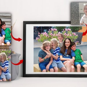 写真を組み合わせる - 亡くなった愛する人を写真に追加 人物を追加 カスタムギフトと記念品 お父さんお母さんへのギフト お父さんお母さんへの記念品 デジタルファイル