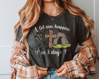 A lot can happen in 3 days Sublimation PNG Easter png, Jesus png, Easter Christian Sublimation Designs Download hand drawn, png sublimation