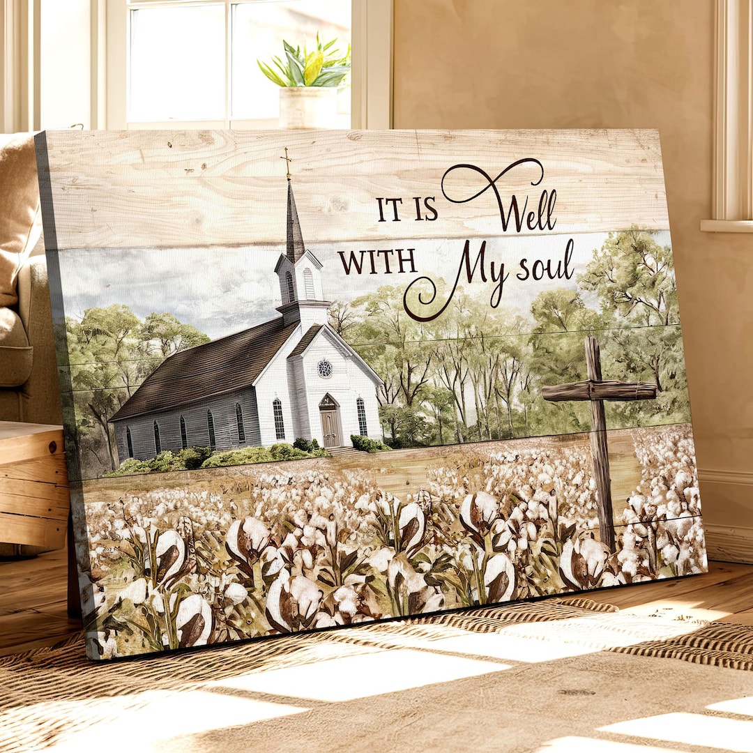 Rustic Church Merch Rustic Wooden Church Artwork – Faith-inspired Farmhouse Decor, It is ...