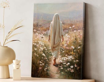 Catholic Wall Art Bundle Mother Mary Set Canvas, Virgin Mary Spiritual Gallery, Modern Christian Home Decor with Bible Verse Luke 1:46 0754