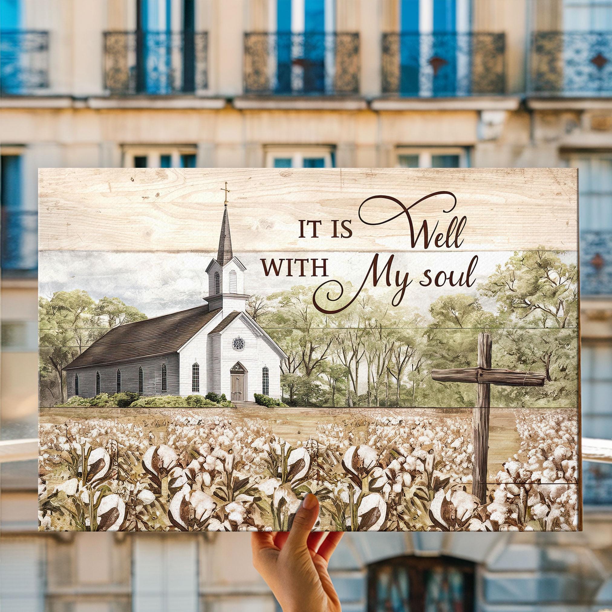 Rustic Church Merch Rustic Wooden Church Artwork – Faith-inspired Farmhouse Decor, It is ...