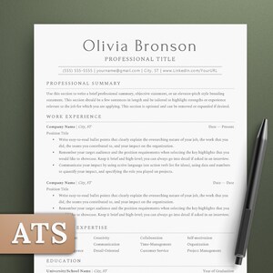 Professional ATS-Optimized Resume Template | Executive and Modern Design for Google Docs and Word | ATS-Friendly Curriculum Vitae Template