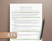 Modern Functional Minimalist Resume ATS Template | Clean Design for Word & Google Docs | ATS-Friendly CV Template Skill-Based Resume