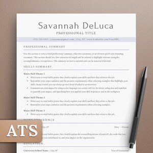 Functional ATS-Ready Resume Template for Job Market | Customize in Microsoft Word & Google Docs | Cover Letter + References Instant Download