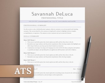 Functional ATS-Ready Resume Template for Job Market | Customize in Microsoft Word & Google Docs | Cover Letter + References Instant Download