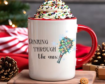 Pickleball Christmas Mug, Coffee Mug, Pickleball Gift, Pickleball Lover, Funny Pickleball, Gift for Her, Gift for Him, Teacher Gift