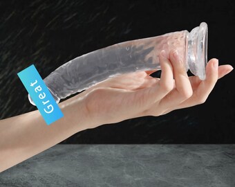 Strong Suction Cup Dildo, Transparent Jelly Dildo, Clear Realistic Dildo, Handmade Fantasy Sextoy, Dildo For Women Men, Anal Dildo, Dildo