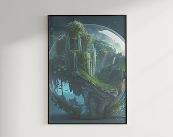Water World | Creative Downloadable Wall Art | digital Print | wall art abstract