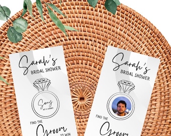 Bridal Shower Games, Printed, Who has The Groom, Bridal Shower Scratch Off, Who Has the Groom Scratch off Game, Bachelorette Game
