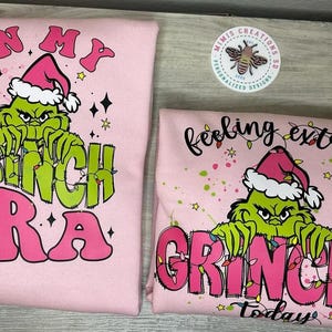 Grinch Pink or Black Sweaters | In my grinch era | feeling extra grinchy today