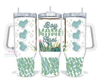 DIGITAL IMAGE 40oz Boy Mama Fuel Cactus png for sublimation Instant download