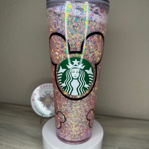 24 oz Mouse Snow Globe Tumbler with Name personalized Next Day Shipping