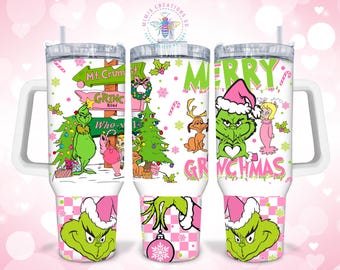 DIGITAL IMAGE 40oz merry grinchmas png for sublimation Instant download