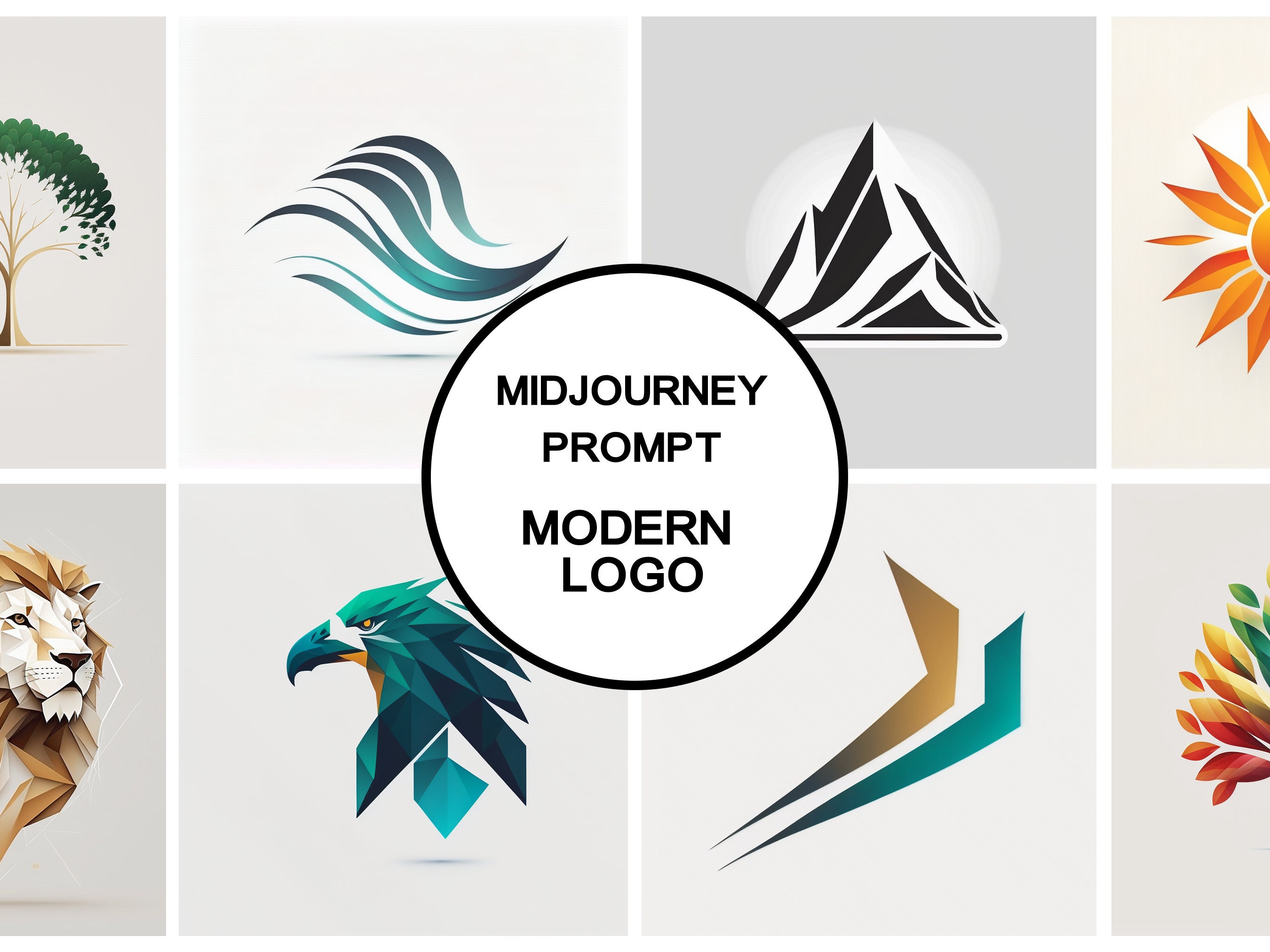 Midjourney prompt for logo design with letters - ChatX