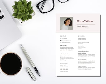 Resume Template | Cover Letter I References Template | Resume Template Instant Download.